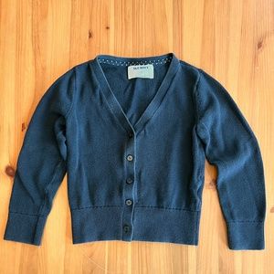Old Navy Uniform V-Neck Cardigan for Girls, Size XS (5), Navy